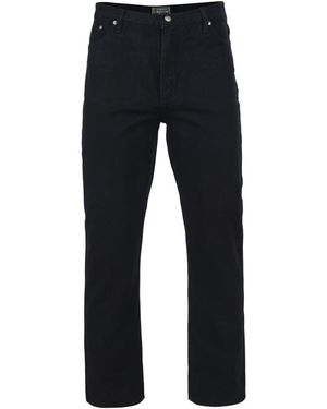 KAM Jeanswear Kam Jeans Regular Fit Cotton Denim Trousers - Blue