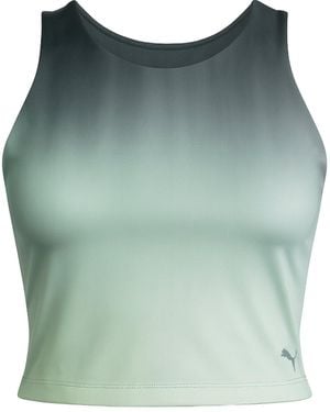 PUMA Studio Ombre Crop Top Cotton - Green