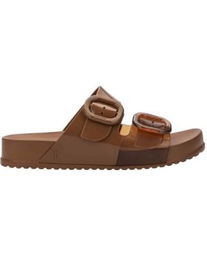 Melissa Cosy Slides - Brown