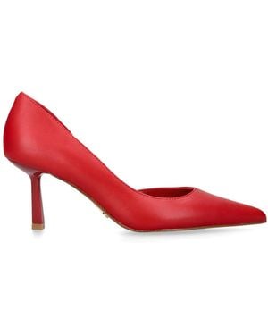 Steve Madden Leather Vena Heels - Red