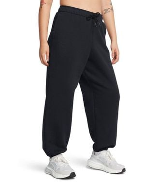 Under Armour Fleece Wordmark Oversized Trousers - Black