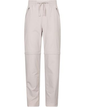 Mountain Warehouse 'Explorer' Zip Off Trouser Short Lightweight Quick Dry Convertible Trousers Polyamide - Grey