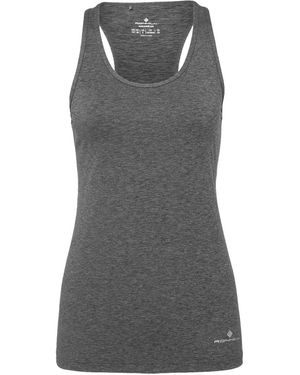 Ronhill Momentum Body Breathable Wicking Tank Top - Grey