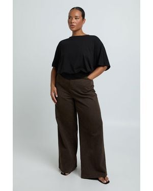 Boohoo Plus Bluson Top - Black