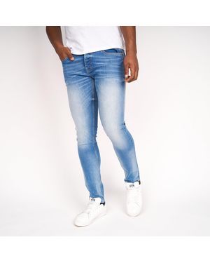 Crosshatch Barbeck Slim Jeans (Light Wash) - Blue