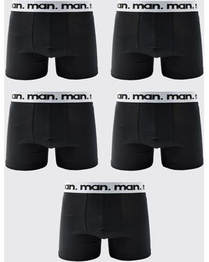 BoohooMAN 5 Pack Boxers - Black