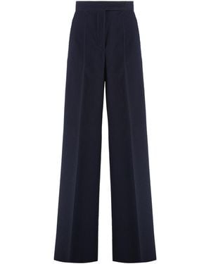 Max Mara Osol Virgin Wool Trousers - Blue