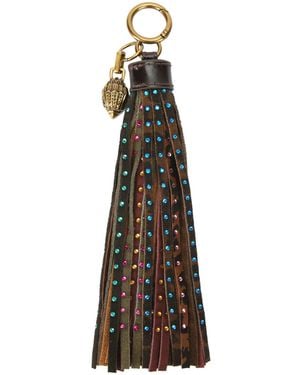 Kurt Geiger Suede Tassel Crystals Charm Gift Set - Brown
