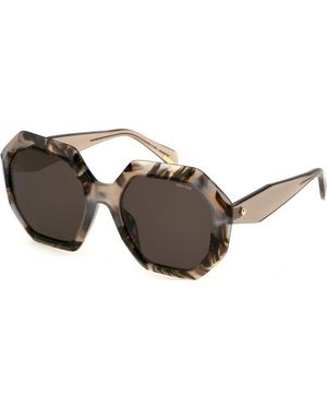 Police Splm10-540Am5 Splm10 54 0Am5 Sunglasses - Brown