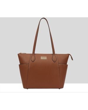 Paul Costelloe Morava Leather Tote/Shoulder Bag - Brown