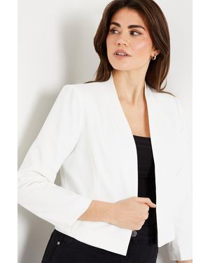 Wallis Short Bolero Jacket - White