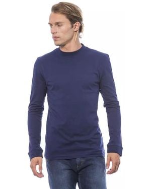 Verri Mock Neck Long Sleeve Tshirt Ve3053 - Blue
