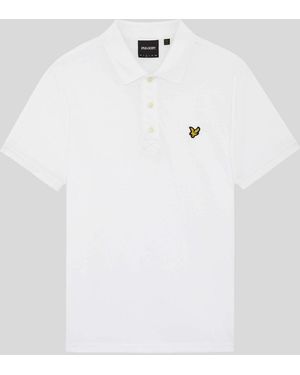 Lyle & Scott Cotton Jersey Polo Shirt - White