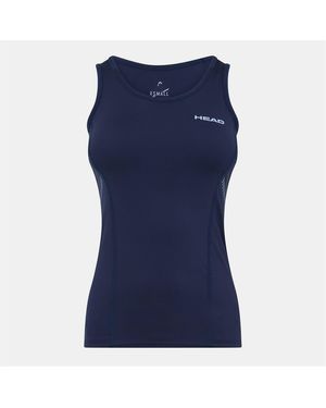 Head Scoop Neck Slim Fit Jersey Tank - Blue