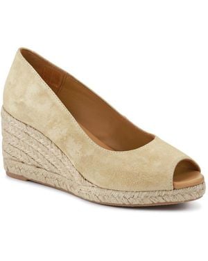 Jones Bootmaker Biaggia Tall Leather Espadrilles - Natural