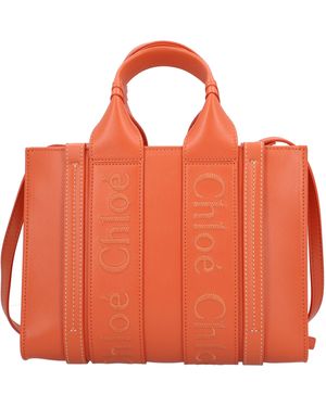 Chloé Shopping Bags - Orange