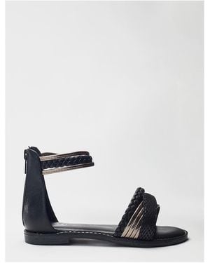 b.soleful Shani Sandals Faux Leather - White