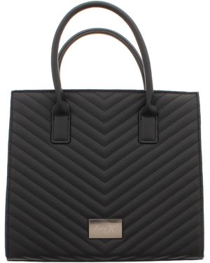 Wynsors Quilted Tote Bag Lavish Zip - Black