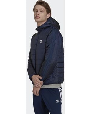 adidas Originals Padded Hooded Puffer Jacket - Blue