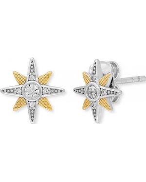 Engelsrufer Ere-Newstar-Zi-Bi-St Ladies New Star Earrings - White
