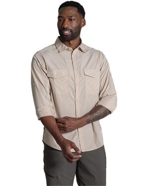 Craghoppers Kiwi Ii Long-Sleeved Shirt (Oatmeal) - Grey