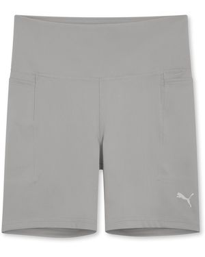 PUMA Training High Waist Pocket Short Tights - Grey