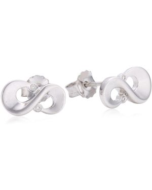 Orphelia 925 Sterling Stud Earrings - Black