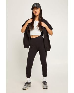 Boohoo Petite High Waist Legging - Black