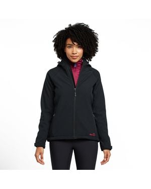 Peter Storm Technical Hooded Water Resistant Softshell Jacket For Walking And Hiking - Black