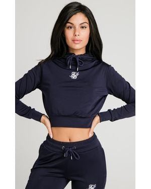 SIKSILK Essentials Track Top - Blue