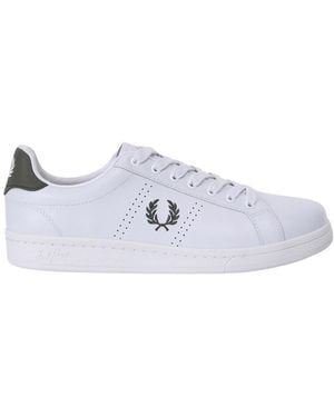 Fred Perry B721 Lw Leather Trainers - White