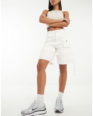 PacSun Jordan Multi Pocket Longline Cargo Short - White