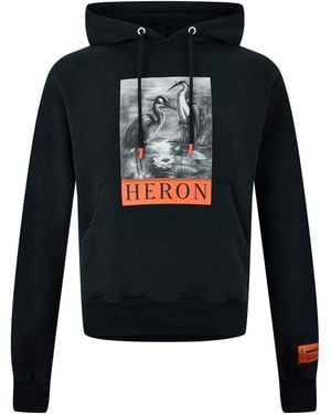Heron Preston Logo Hooded Sweatshirt - Blue