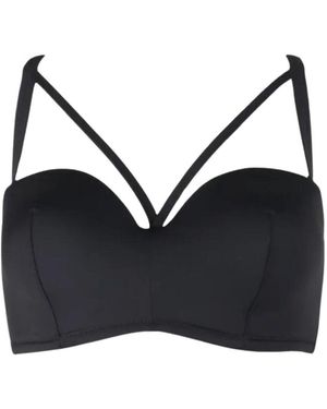 Pour Moi 36035 Space Strapless Padded Bikini Top - Black