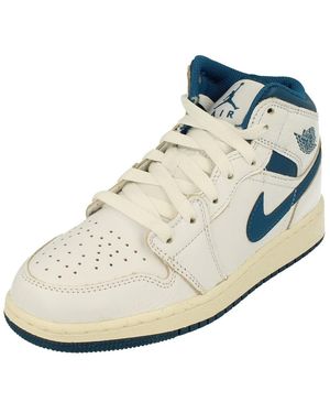 Nike Air Jordan 1 Mid Se Gs Trainers - White