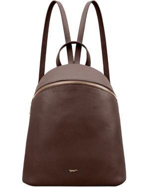 Paul Costelloe Panoma Leather Backpack Bag - Brown