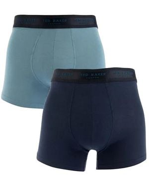 Ted Baker Modal Boxershorts (set Van 2) (blauwe Marine)