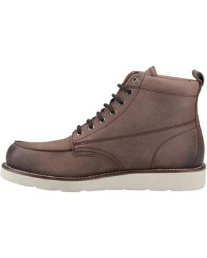 Jack & Jones And Toronto Leather Boots Stone) - Brown