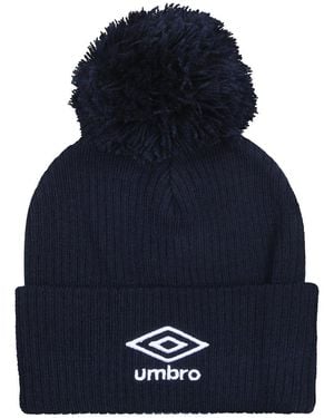 Umbro Adult Logo Bobble Beanie - Blue