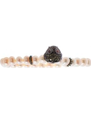 Lancaster Jla-Br-Owl-3-Wh Ladies Bracelet - White