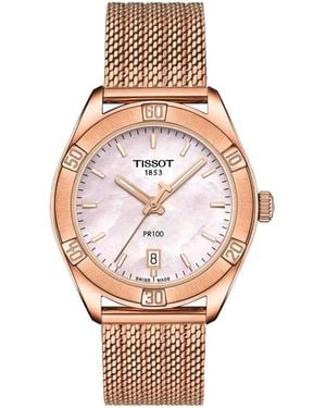Tissot Pr 100 Sport Chic Watch T1019103315100 Stainless Steel - Pink