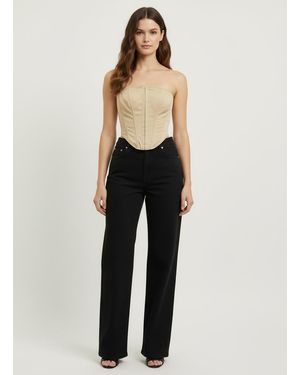 Gini London Bardot Corset Top - Multicolour