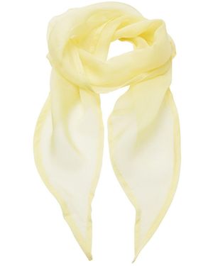 PREMIER Adult Colours Chiffon Scarf (Lemon) - Yellow