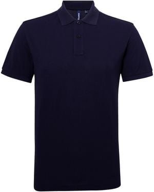 Asquith & Fox Short Sleeve Performance Blend Polo Shirt - Blue