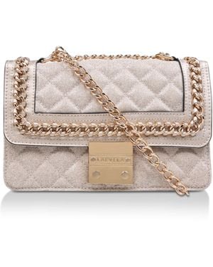 Carvela Kurt Geiger Bailey Quilted Chain Shoulder Bag - White