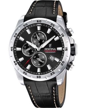 Festina F20692-4 Timeless Chronograph Watch - Black