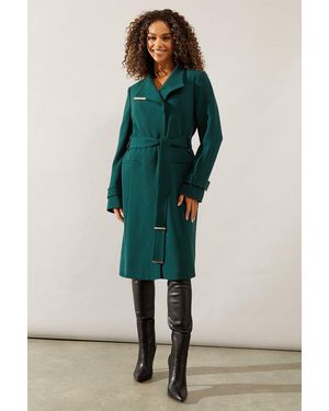 Wallis Forest Coat Smart Jackets & Coats - Green
