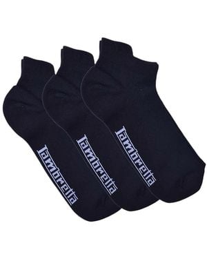 Lambretta Trainer Socks (Pack Of 3) - Blue