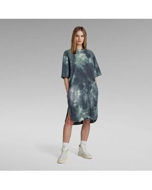 G-Star RAW G-Star Raw Boxy U Tee Allover Dress - Blue