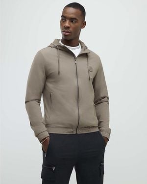 River Island Jacket Ri Hooded - Natural
